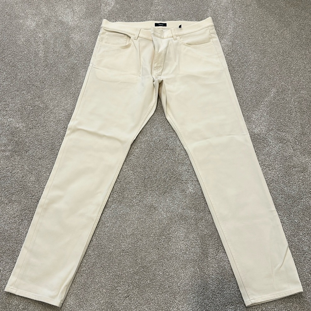 Men’s Theory, Cream Colored Jeans, Size 36, Excellent Condition